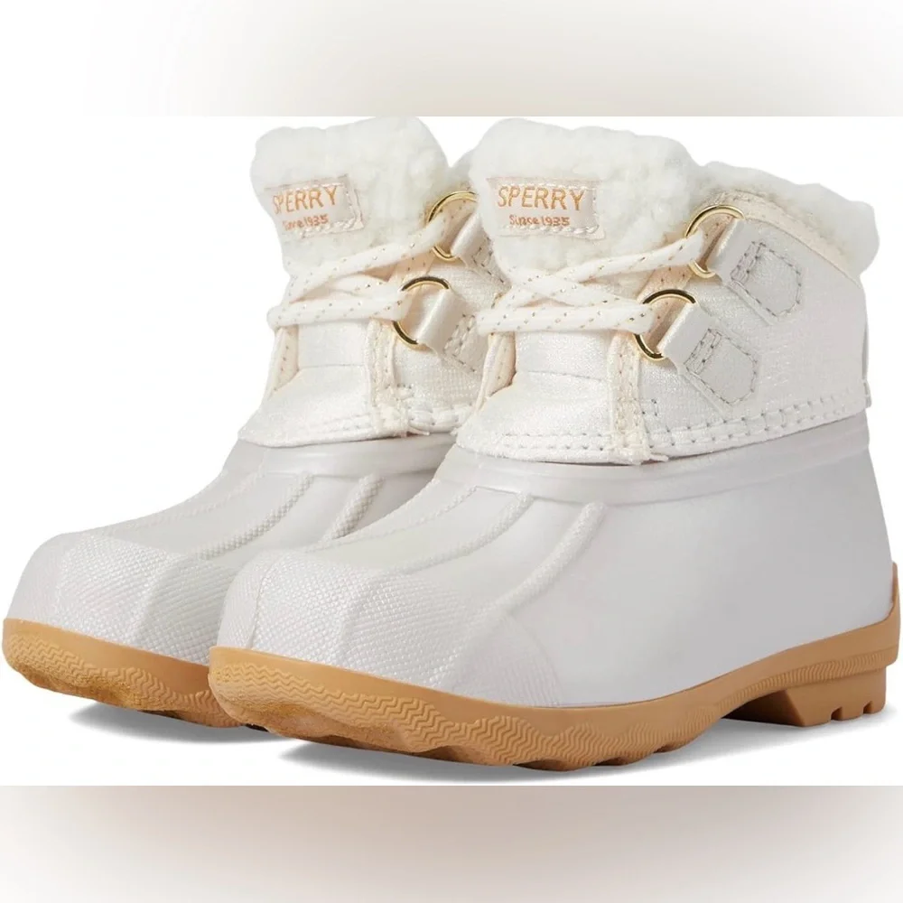 Sperry Kids‎ Cream and Tan Boots